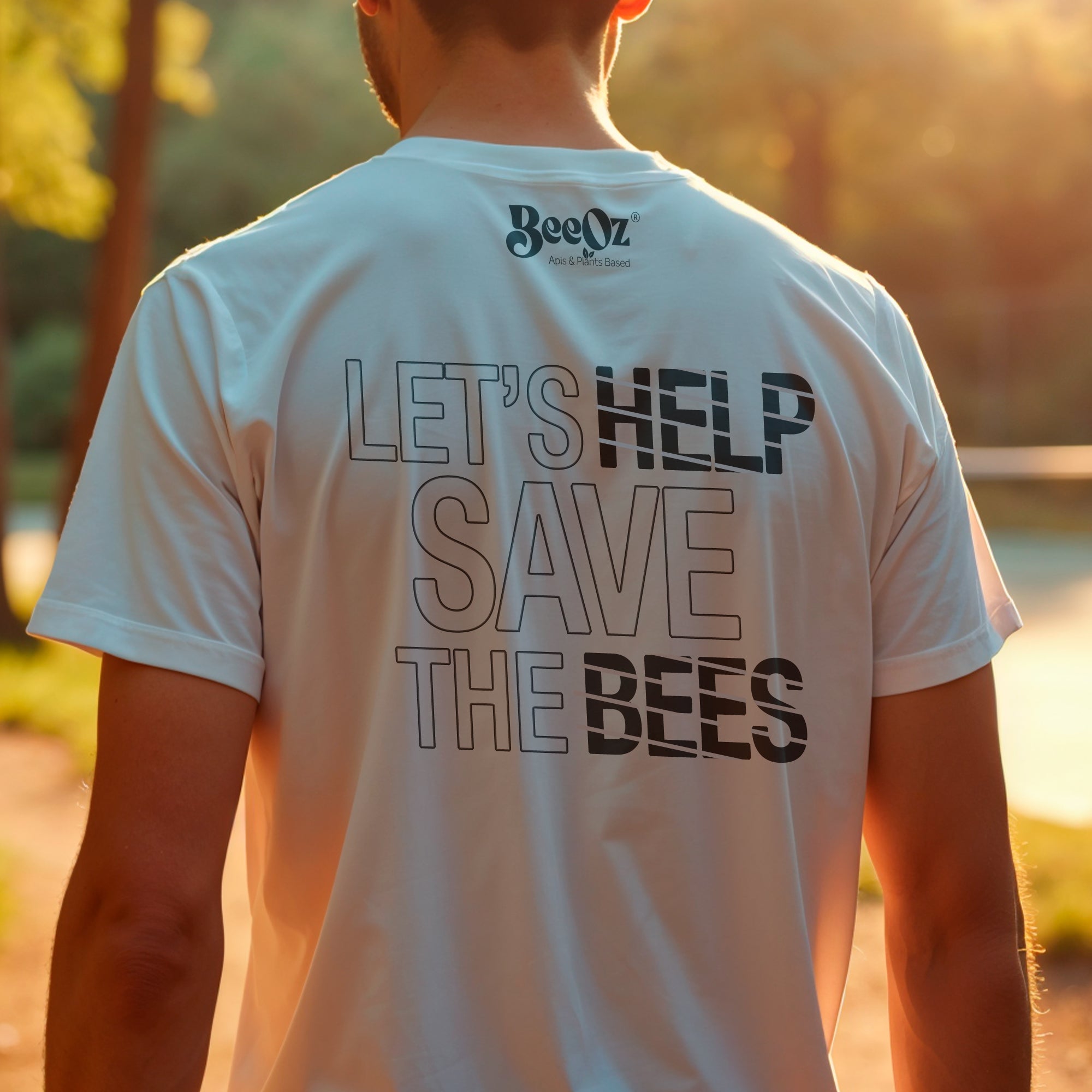 Camiseta casual: Let's Help Branca - BeeOz