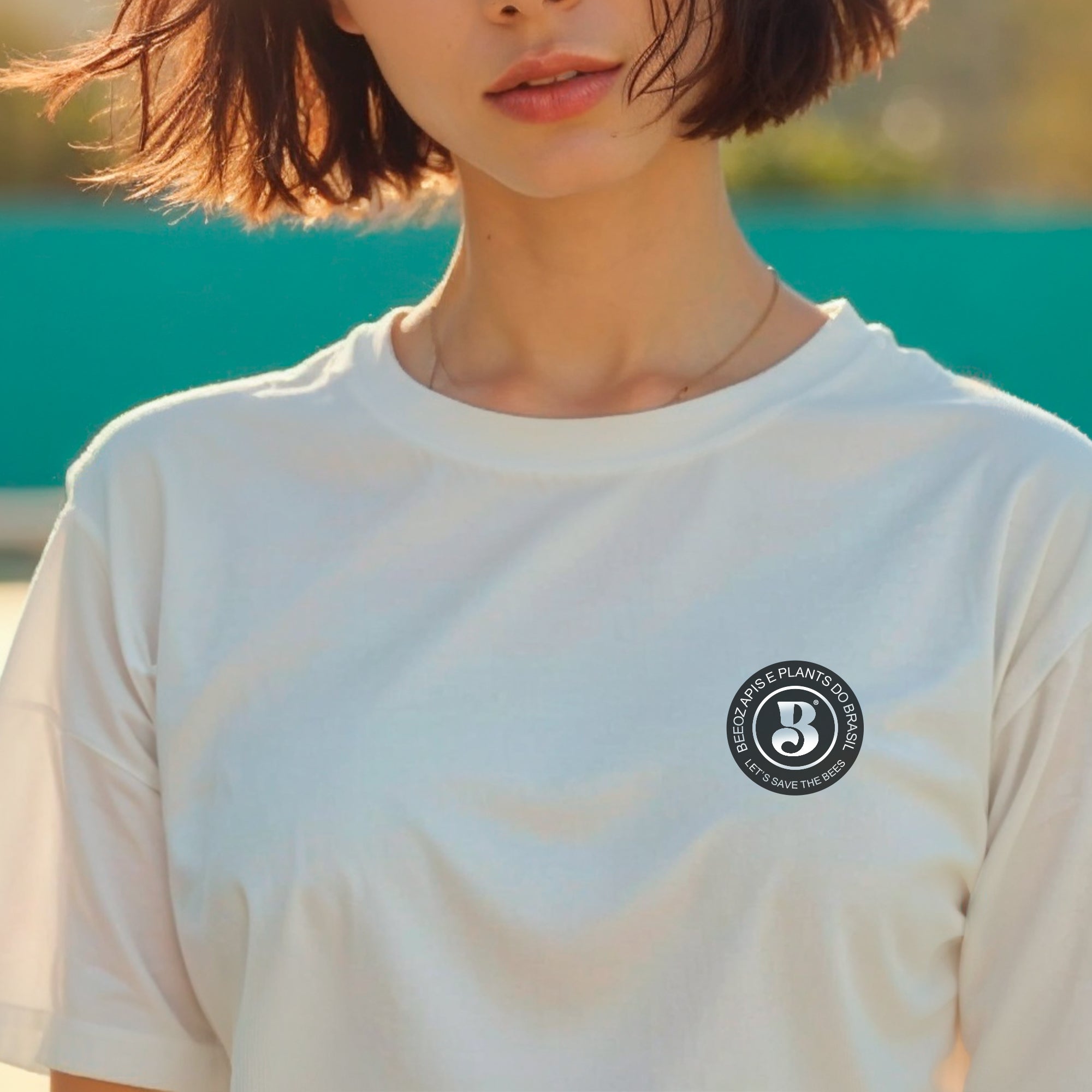Camiseta casual: No Bees Branca - BeeOz