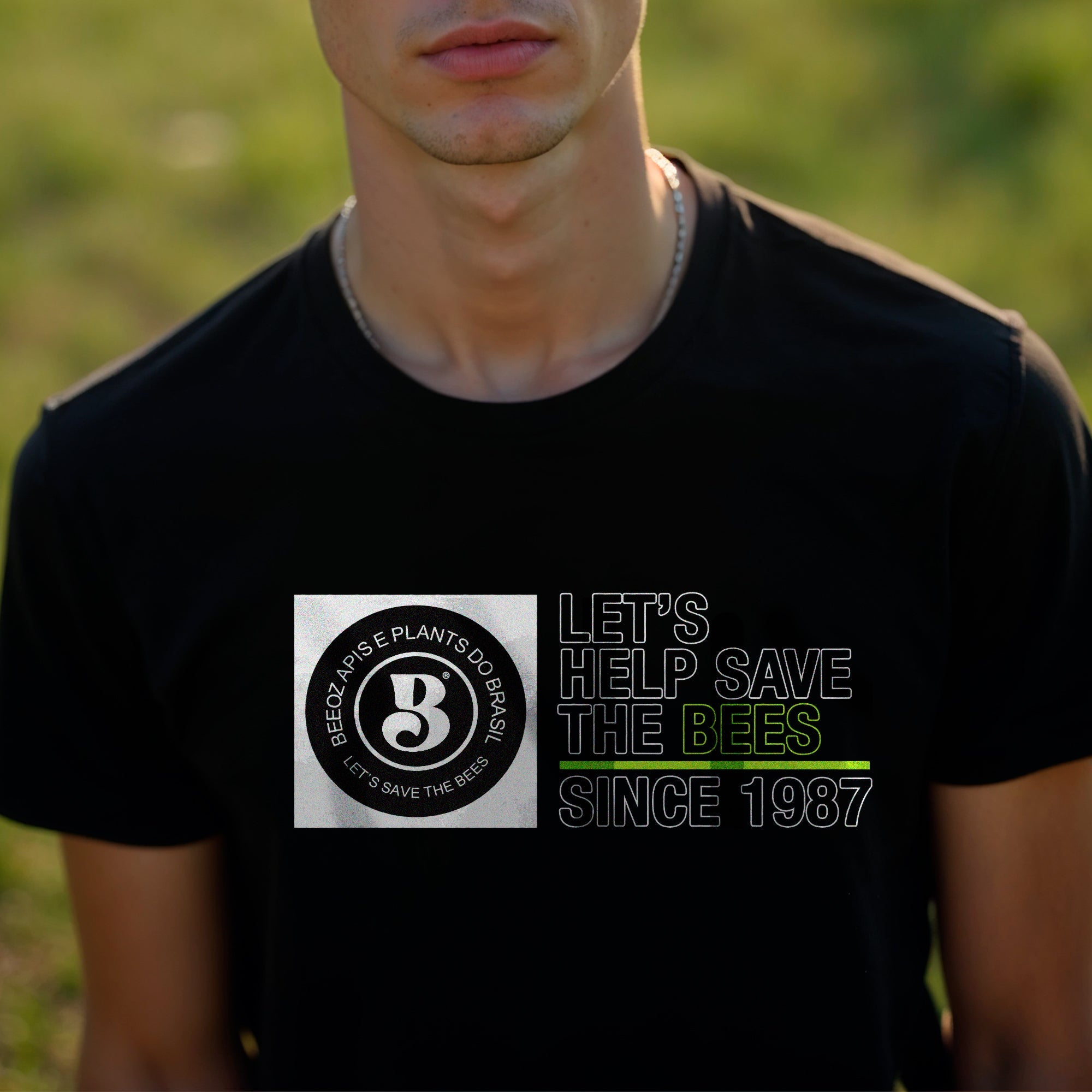 Camiseta casual: Since 87 Preta - BeeOz