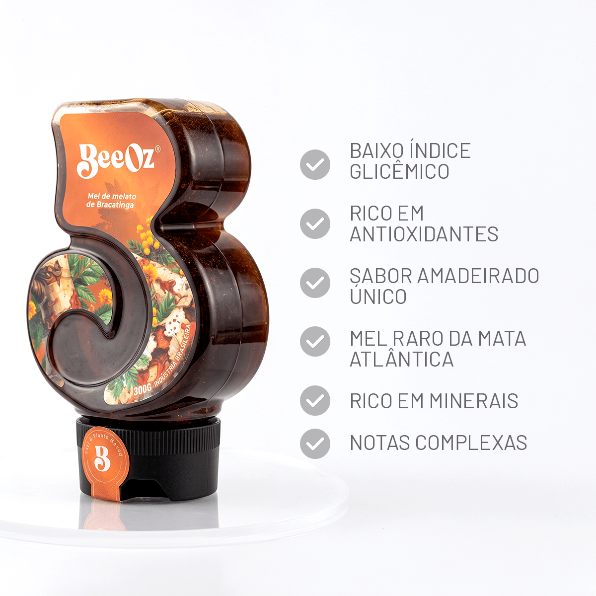 Honey Bioma Pampa Melato de Bracatinga 300g - BeeOz