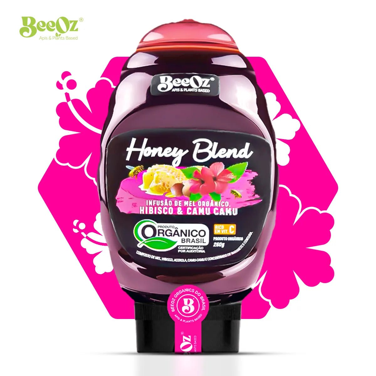 Honey Blend Hibisco & Camu Camu 260g - BeeOz