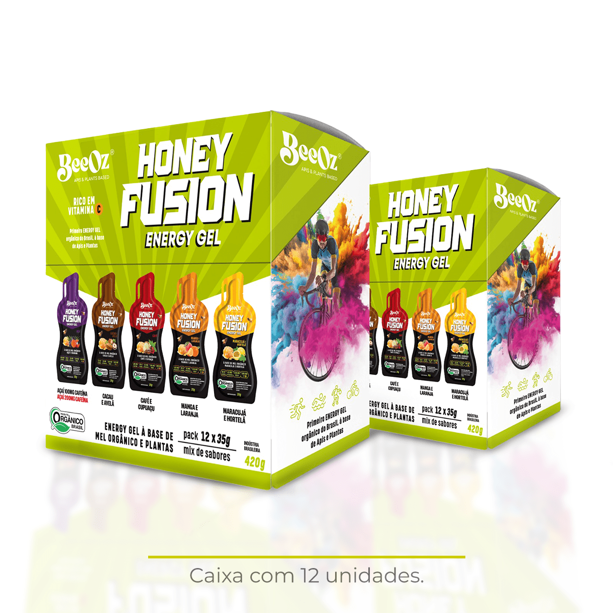 Honey Fusion Gel Mix - Display com 12 sachês de 35g - BeeOz
