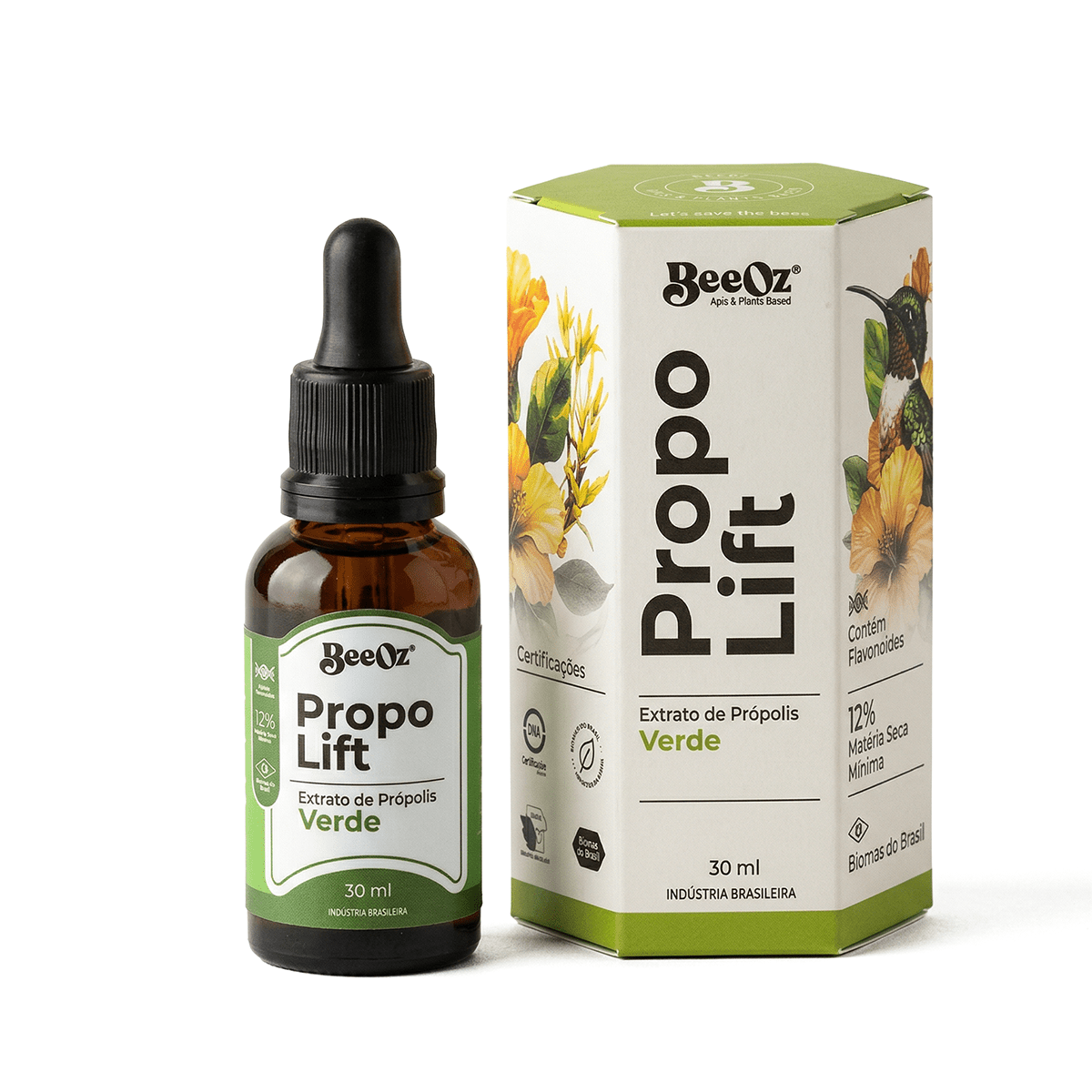 Propolift conta - gotas - Extrato de Própolis Verde 30ml - BeeOz
