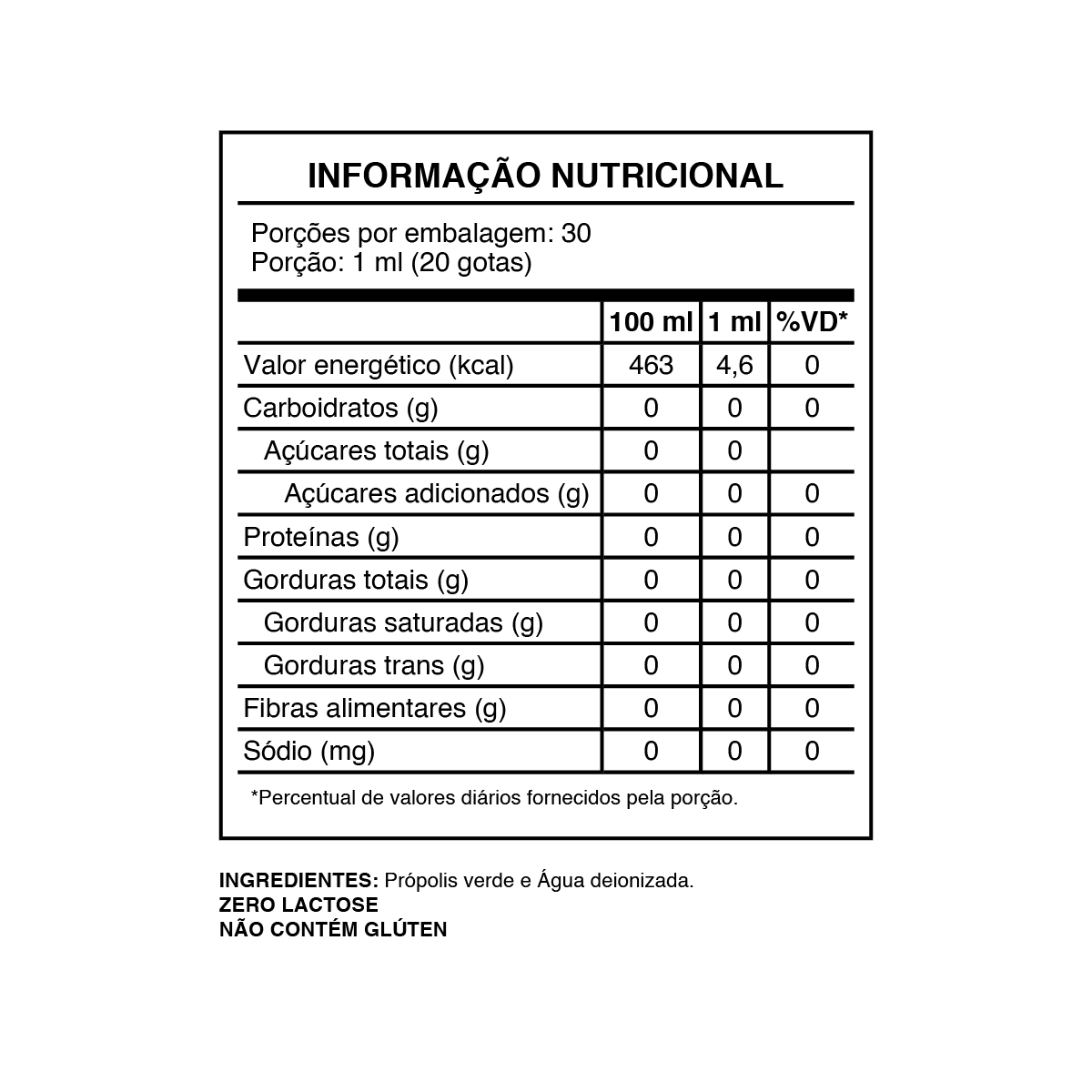 Propolift Extrato de Própolis Verde Aquoso 30ml - BeeOz