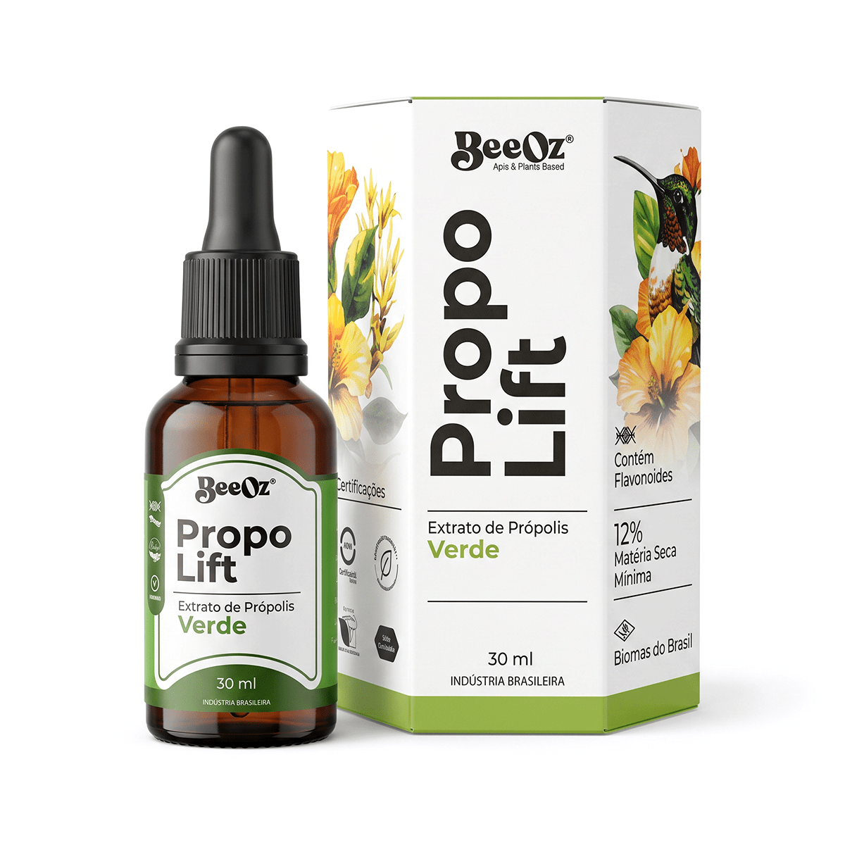 Propolift Extrato de Própolis Verde Convencional 30ml - BeeOz
