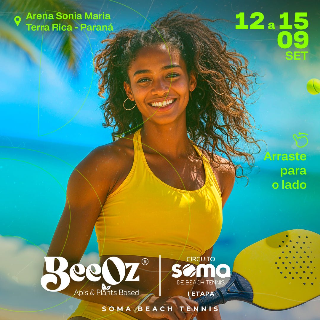 BeeOz na Soma Beach Tennis na Arena Sonia Maria - BeeOz