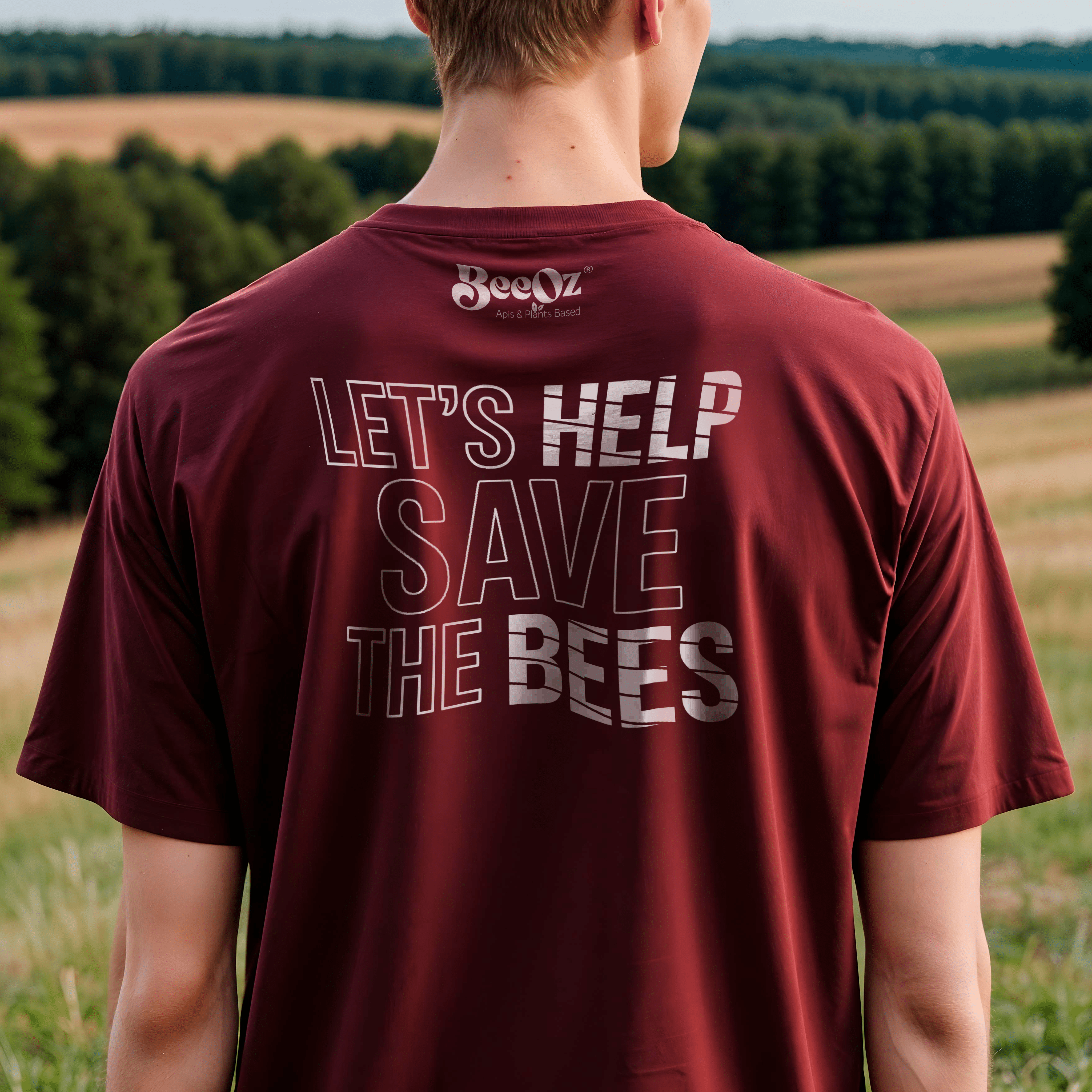 Camiseta casual: Let's Help Carmim - BeeOz