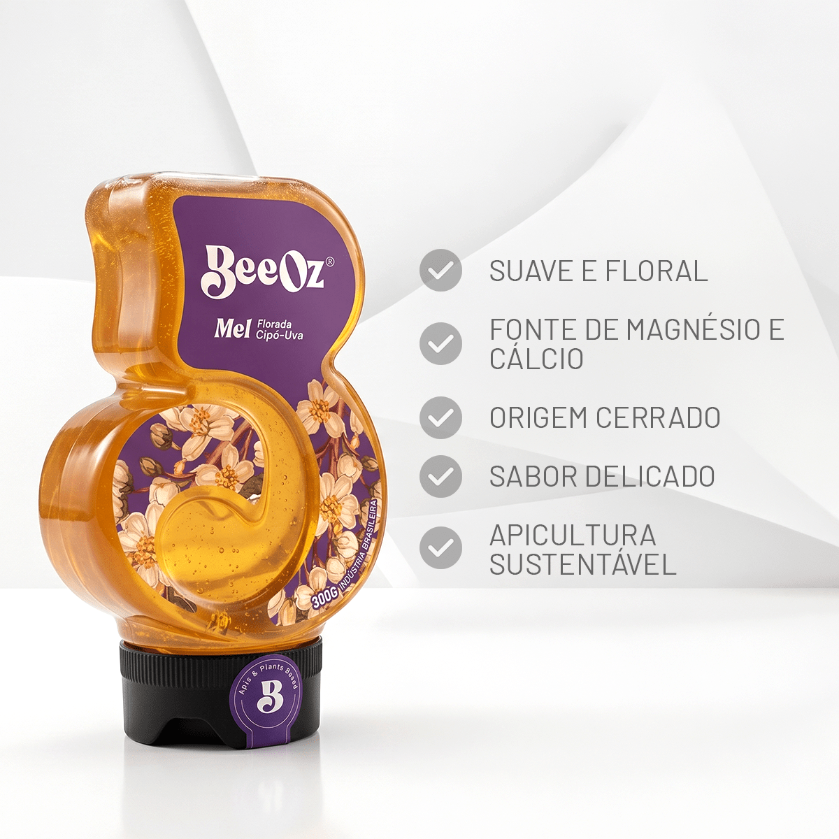 Honey Bioma Cerrado Cipó Uva 300g - BeeOz