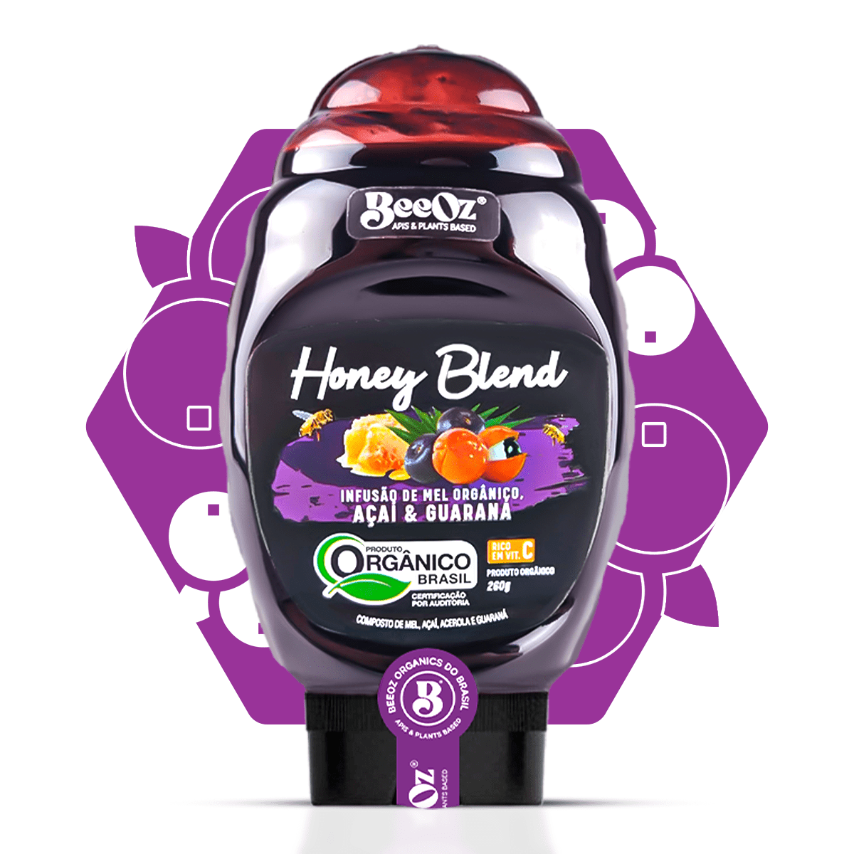 Honey Blend Açaí & Guaraná 260g - BeeOz