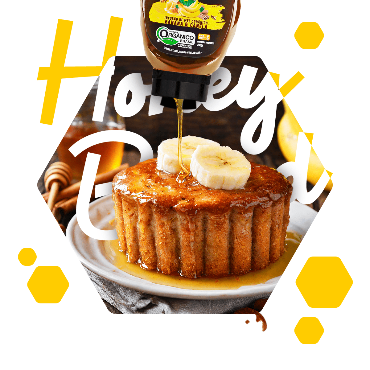 Honey Blend Banana & Canela 260g - BeeOz