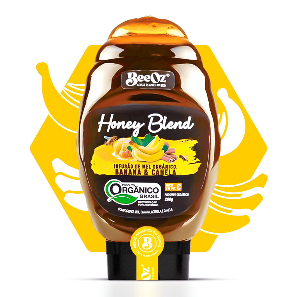 Honey Blend Banana & Canela 260g - BeeOz