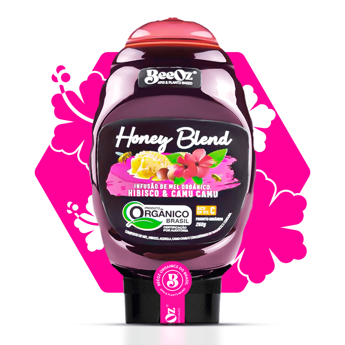 Honey Blend Hibisco & Camu Camu 260g - BeeOz