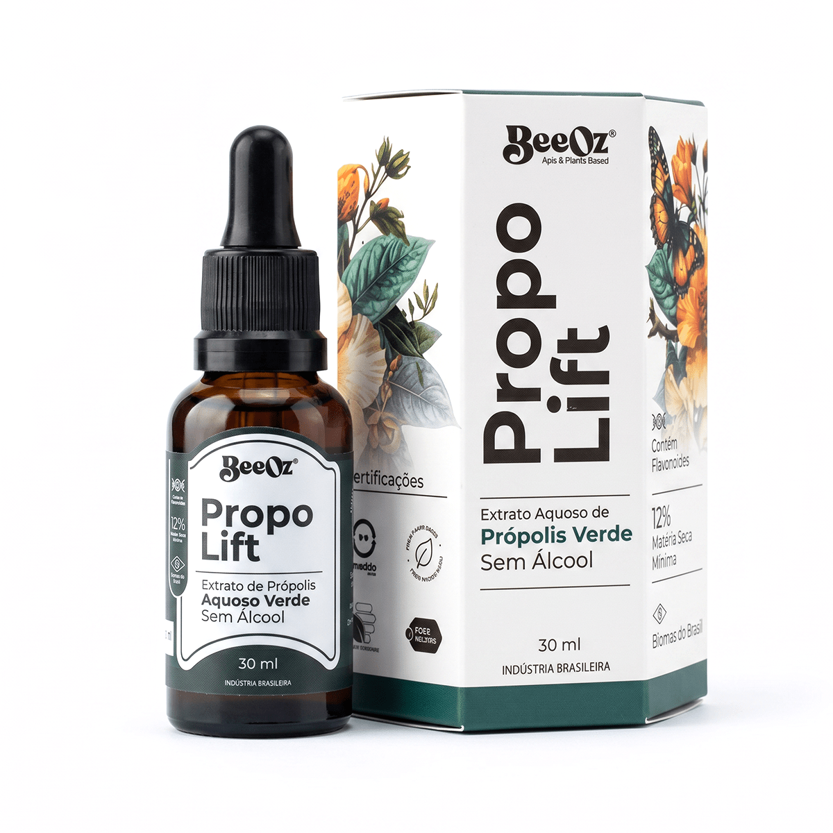 Propolift Extrato de Própolis Verde Aquoso 30ml - BeeOz