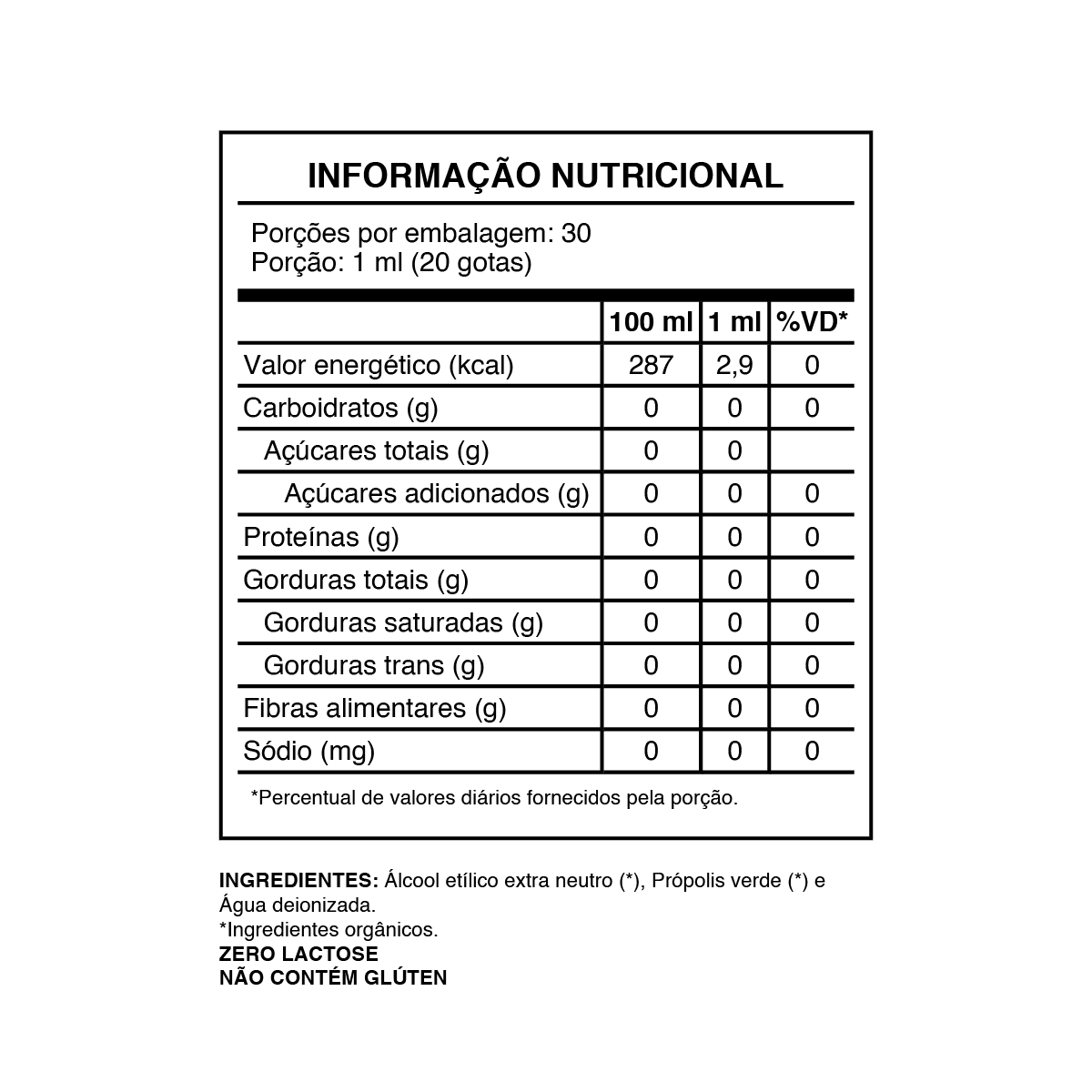 Propolift Extrato de Própolis Verde Convencional 30ml - BeeOz