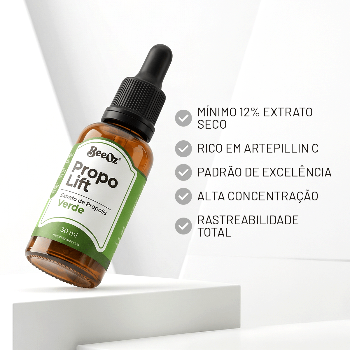 Propolift Extrato de Própolis Verde Convencional 30ml - BeeOz