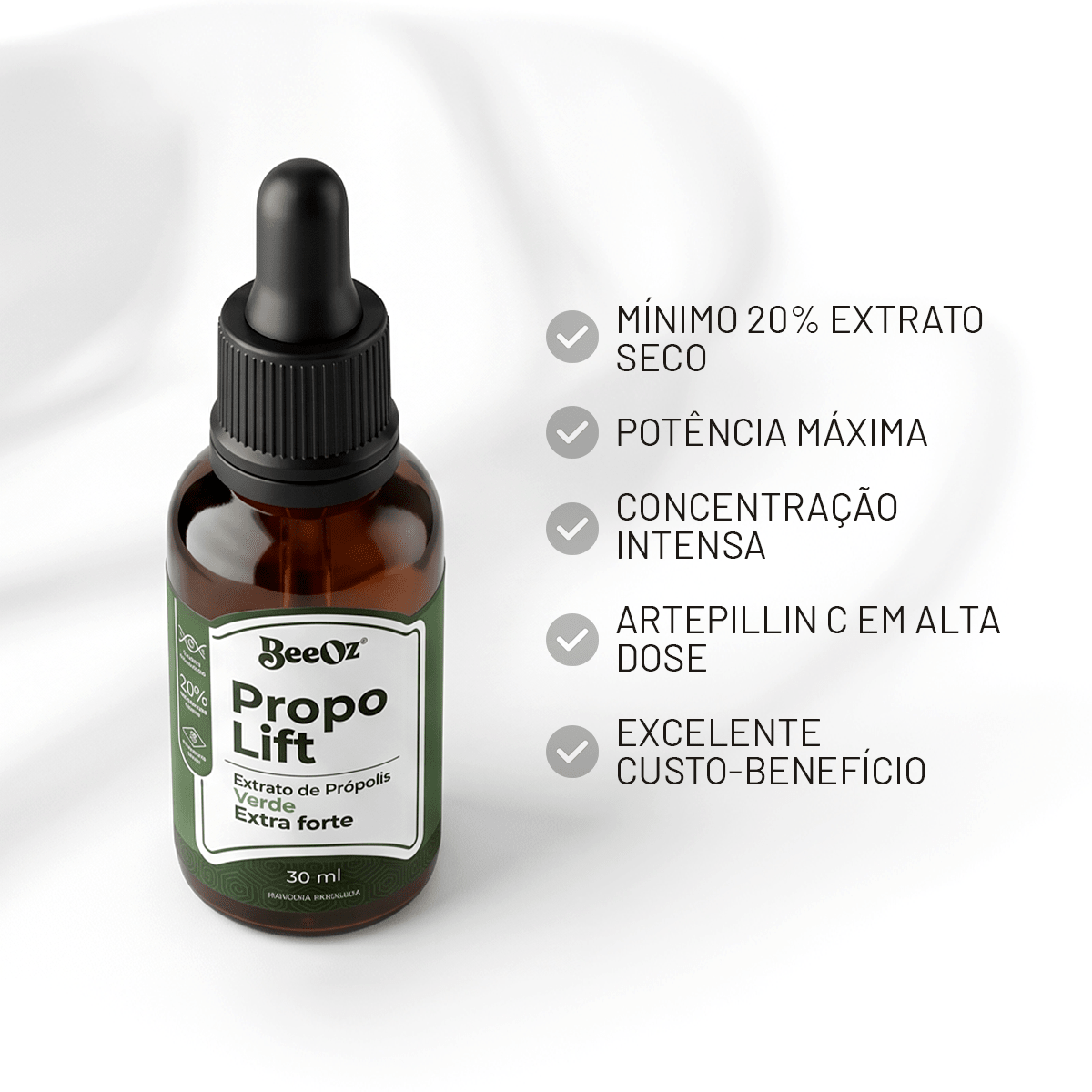 Propolift Extrato de Própolis Verde Extra Forte 30ml - BeeOz