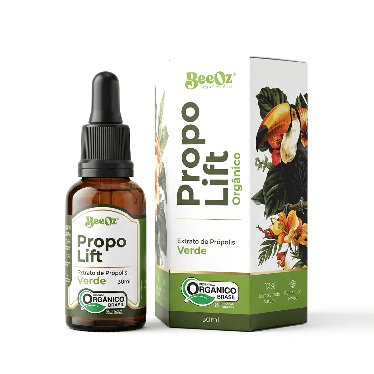 Propolift Extrato de Própolis Verde Orgânico 30ml - BeeOz